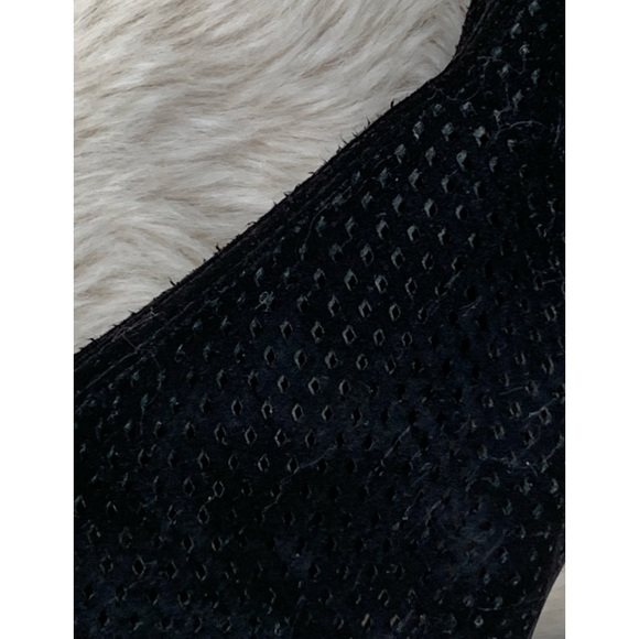 Unisa Black Chunky Heel Open toe buckle size 7.5 - Picture 11 of 12